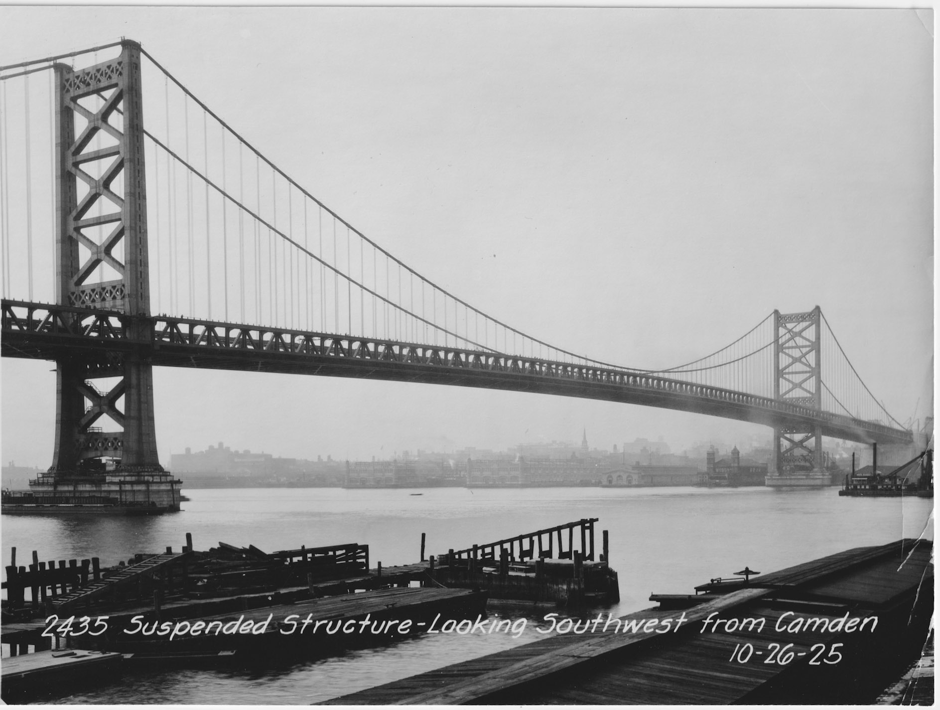 Suspended Structure - Looking Southwest from Camden 