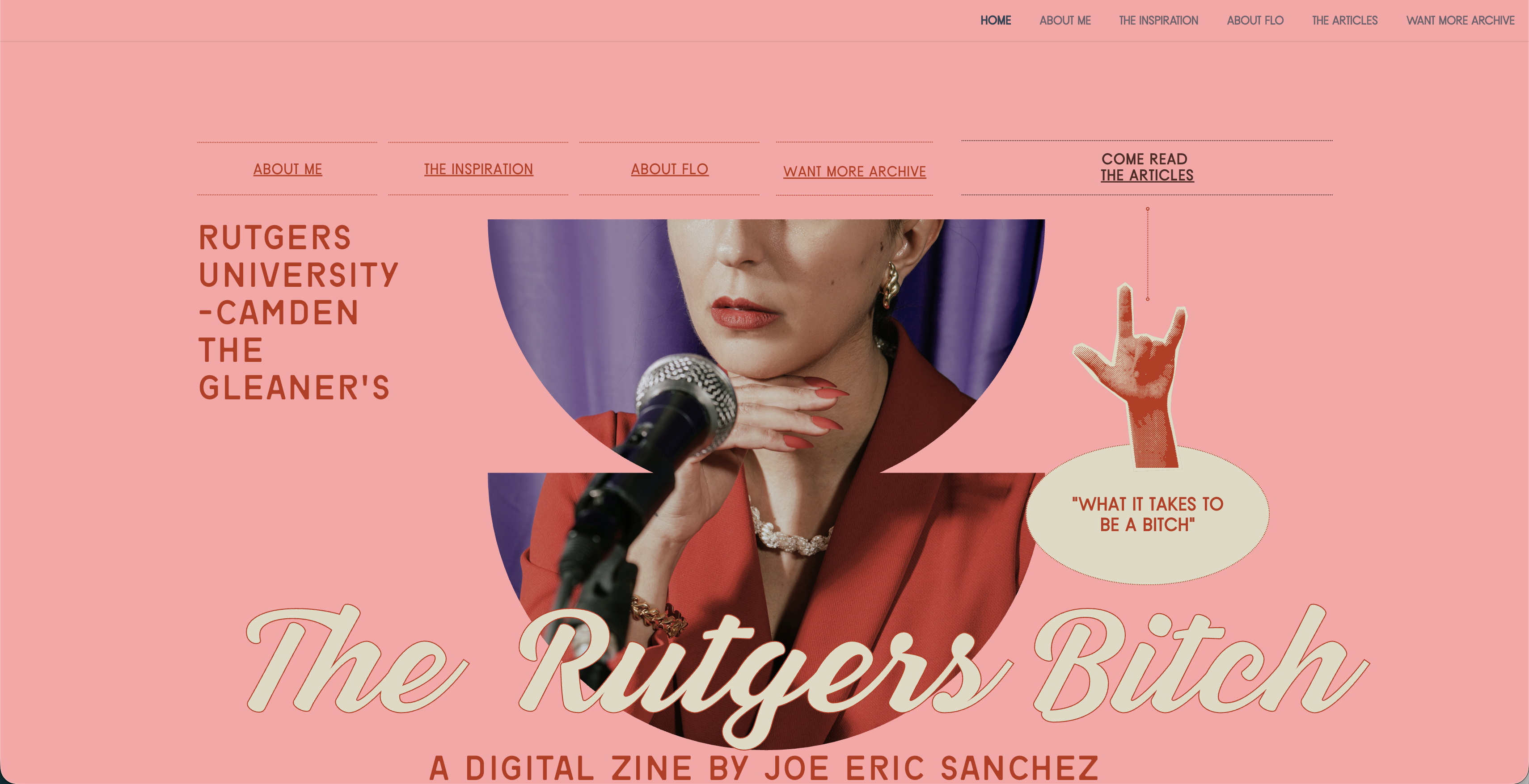 Screenshot of digital zine by Joe Sanchez.