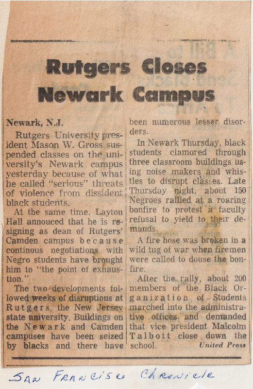 Rutgers Closes Newark Campus