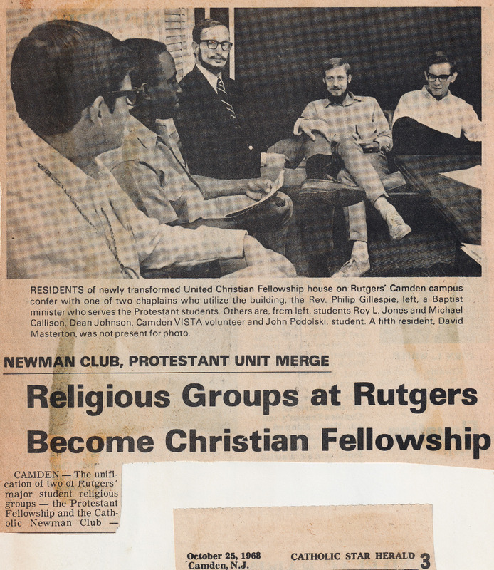 Religious Groups at Rutgers Become Christian Fellowship