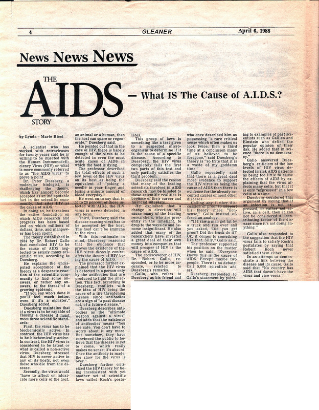 The AIDS Story - What IS The Cause of A.I.D.S.?