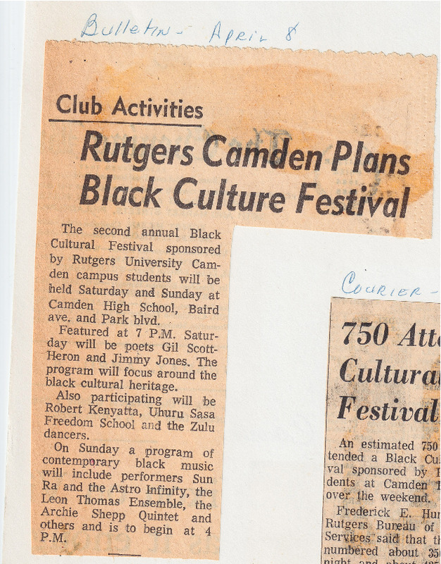 Rutgers Camden Plans Black Culture Festival