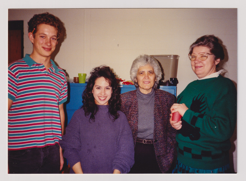 Four People at the Holiday Party