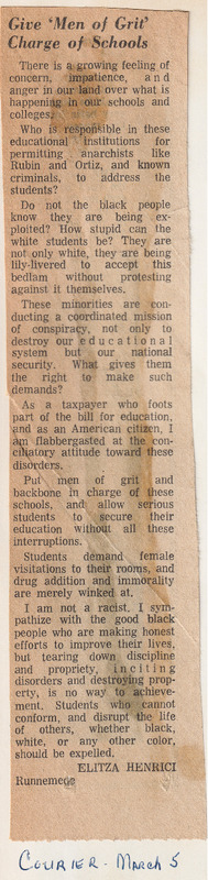 Give 'Men of Grit' Charge of Schools