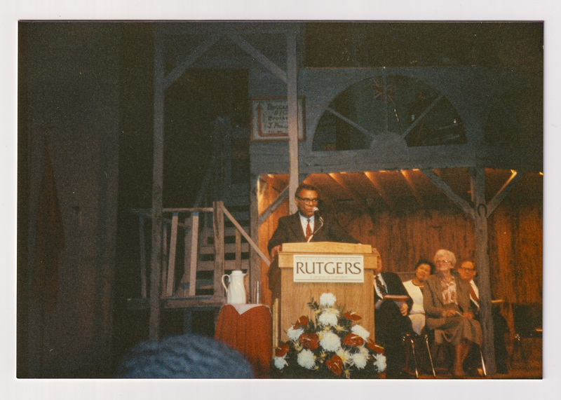Paul Robeson Jr. gives Speech at Dedication Ceremony