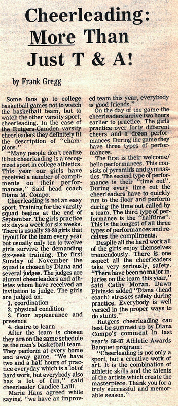 Cheerleading: More than Just T & A!