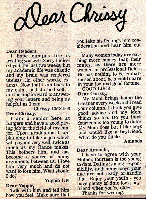 Dear Chrissy