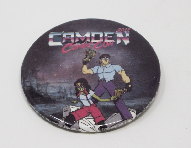 Button: Camden Comic Con Comic Book Characters