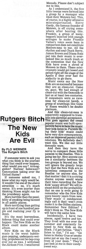 Rutgers Bitch: The New Kids Are Evil