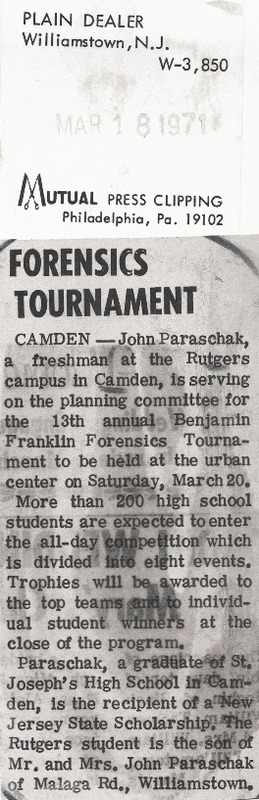 Forensics Tournament