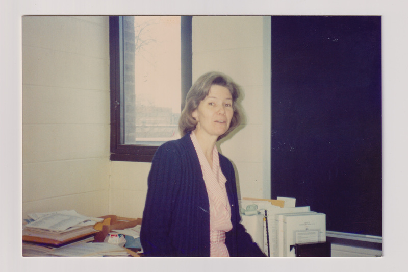 Woman in Office with Files