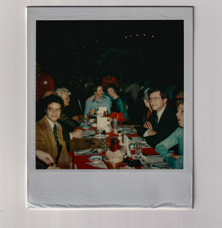 Seated together at Holiday Party Table