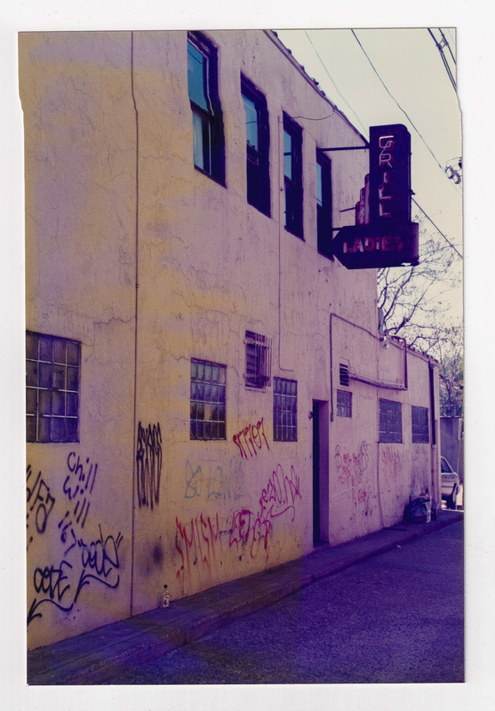 Bar and Grill with Graffiti