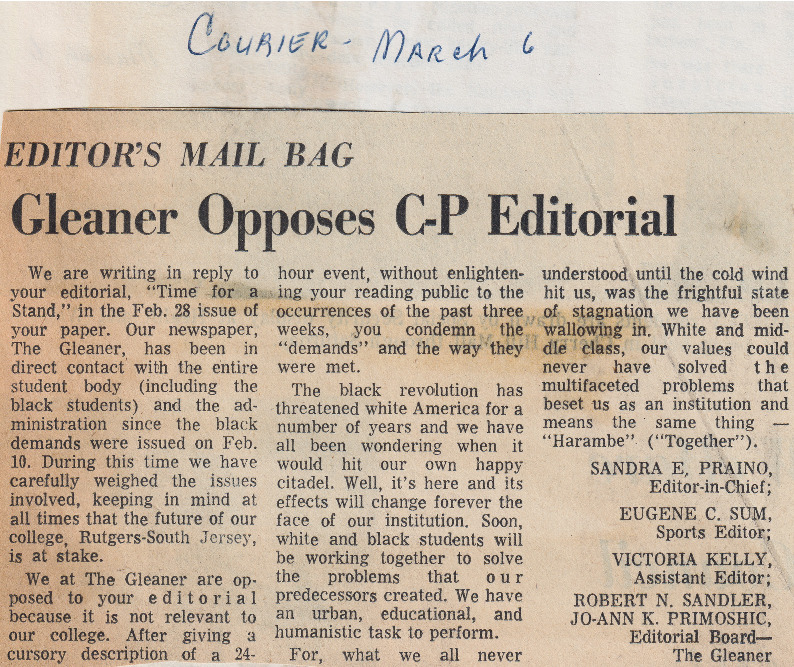 Gleaner Opposes C-P Editorial