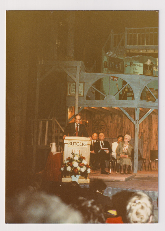 Man Gives Speech at Robeson Dedication Ceremony