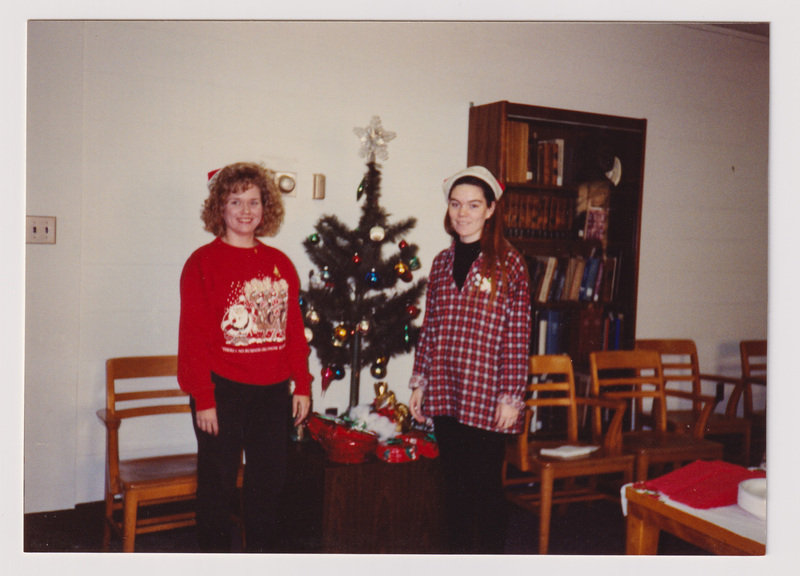 Two Women and a Christmas Tree