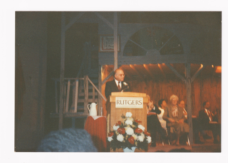 Speaker at Library Dedication Ceremony