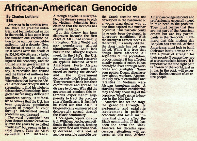 African-American Genocide