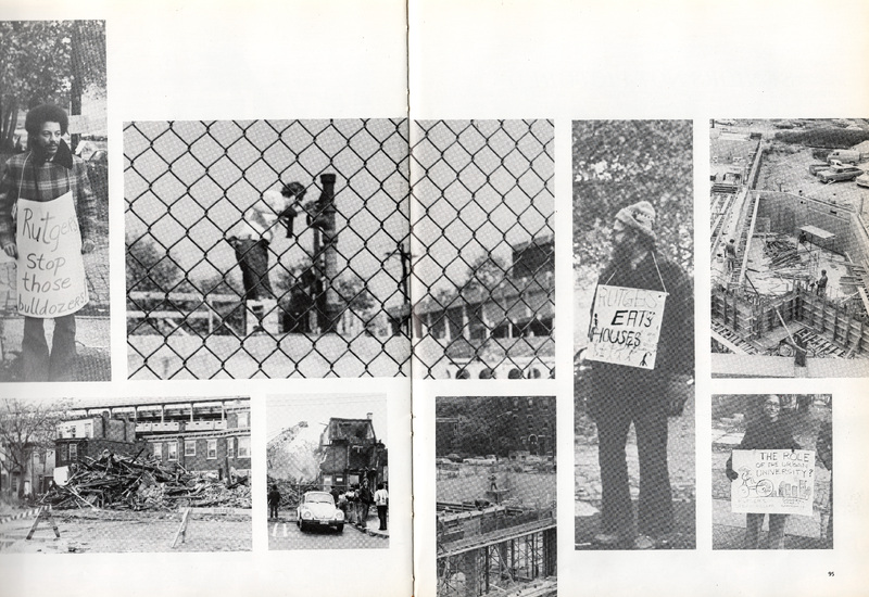 People of Camden protest the destruction of buildings for the expansion of Rutgers University into the Cooper-Grant community