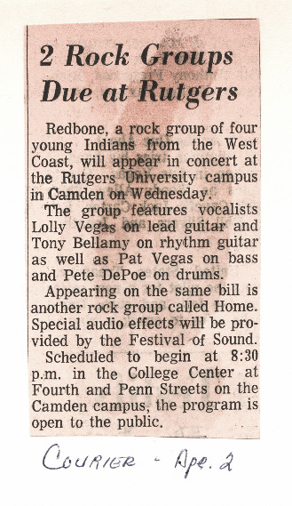 2 Rock Groups Due at Rutgers