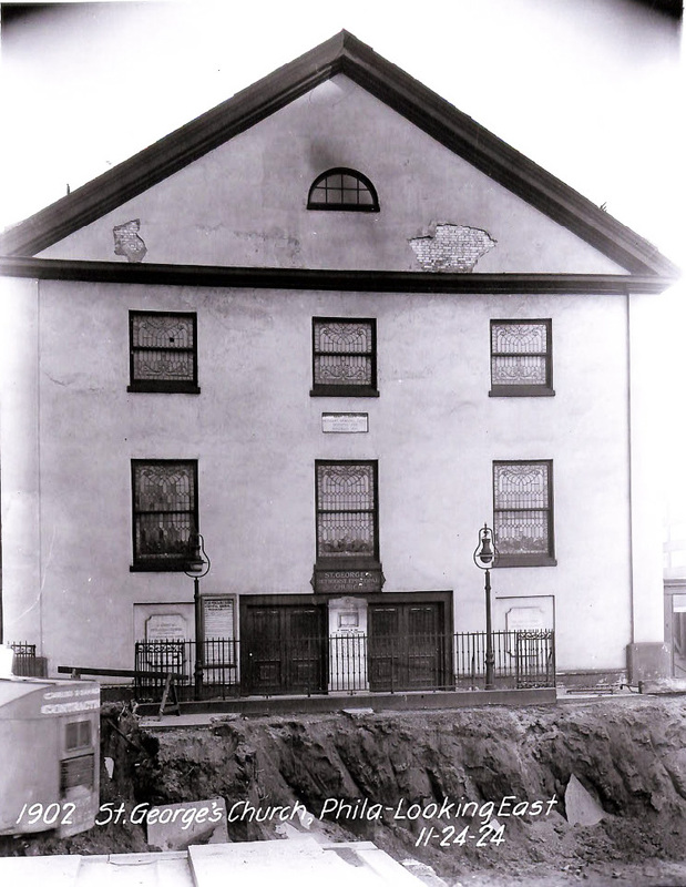 1902 St. George's Church, Phila Looking East