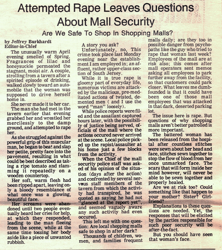 Attempted Rape Leaves Questions About Mall Security: Are We Safe to Shop in Shopping Malls?