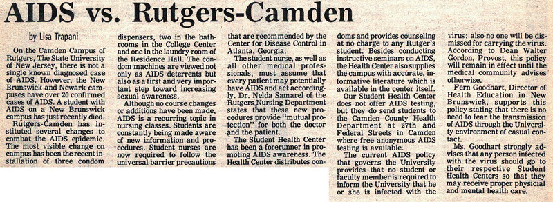 AIDS vs. Rutgers-Camden