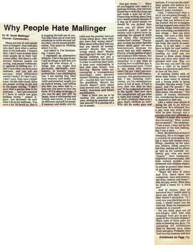 Why People Hate Mallinger