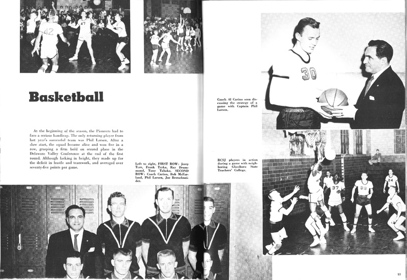Men's Varsity Basketball Team 1956