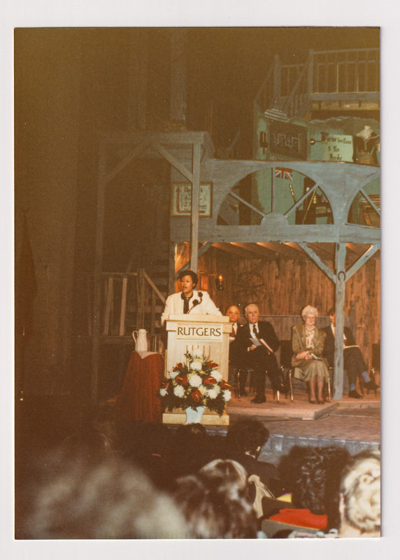 Uknown Woman Gives Speech at Dedication Ceremony