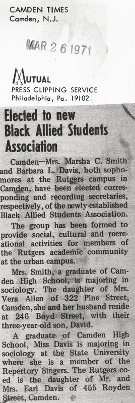 Elected to new Black Allied Students Association
