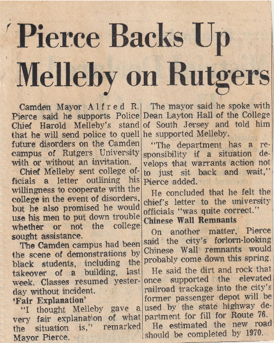 Pierce Backs Up Melleby on Rutgers