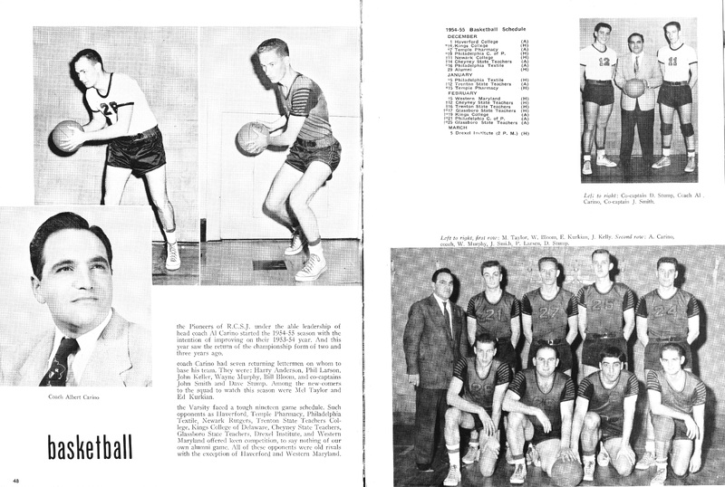 Men's Varsity Basketball Team 1955