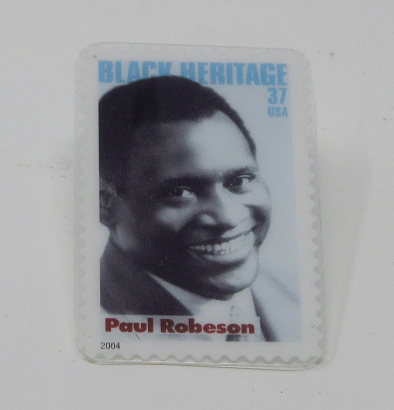 Button: Paul Robeson Stamp