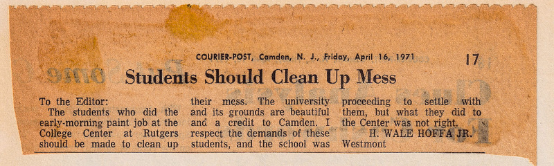 Letter to the Editor: Students Should Clean Up Mess