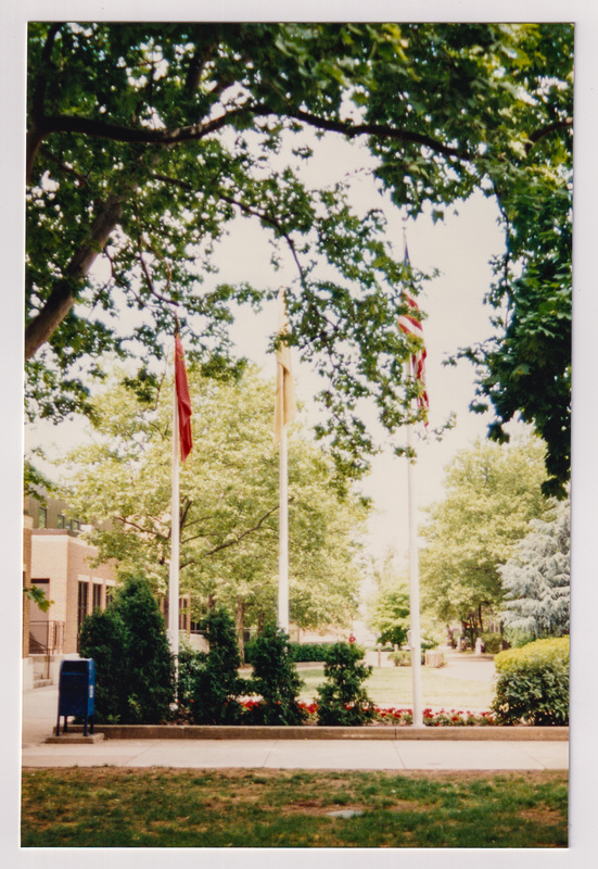 Flagpoles at Campus Center